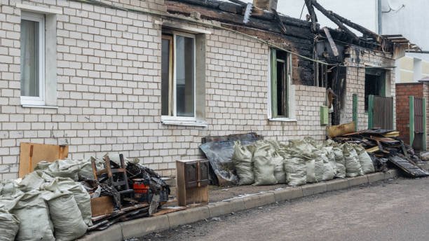 Professional Fire Damage Removal technician working in Maryland, MD
